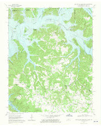 Dale Hollow Reservoir SE Tennessee Historical topographic map, 1:24000 scale, 7.5 X 7.5 Minute, Year 1968