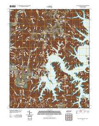 Dale Hollow Dam Tennessee Historical topographic map, 1:24000 scale, 7.5 X 7.5 Minute, Year 2010