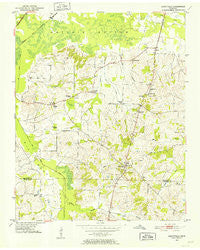 Dancyville Tennessee Historical topographic map, 1:24000 scale, 7.5 X 7.5 Minute, Year 1952