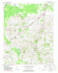 Dancyville Tennessee Historical topographic map, 1:24000 scale, 7.5 X 7.5 Minute, Year 1952