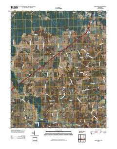 Dancyville Tennessee Historical topographic map, 1:24000 scale, 7.5 X 7.5 Minute, Year 2010