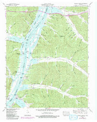 Daniels Landing Tennessee Historical topographic map, 1:24000 scale, 7.5 X 7.5 Minute, Year 1949