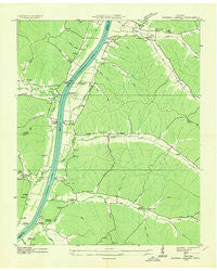 Daniels Landing Tennessee Historical topographic map, 1:24000 scale, 7.5 X 7.5 Minute, Year 1936