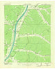 Daniels Landing Tennessee Historical topographic map, 1:24000 scale, 7.5 X 7.5 Minute, Year 1936