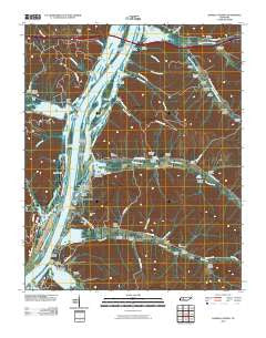 Daniels Landing Tennessee Historical topographic map, 1:24000 scale, 7.5 X 7.5 Minute, Year 2010