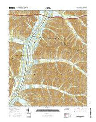 Daniels Landing Tennessee Current topographic map, 1:24000 scale, 7.5 X 7.5 Minute, Year 2016