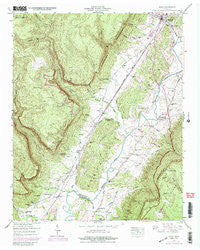 Daus Tennessee Historical topographic map, 1:24000 scale, 7.5 X 7.5 Minute, Year 1946