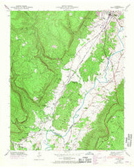 Daus Tennessee Historical topographic map, 1:24000 scale, 7.5 X 7.5 Minute, Year 1946