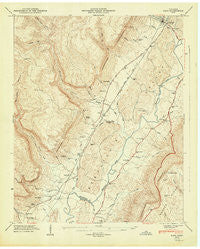 Daus Tennessee Historical topographic map, 1:24000 scale, 7.5 X 7.5 Minute, Year 1947