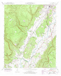Daus Tennessee Historical topographic map, 1:24000 scale, 7.5 X 7.5 Minute, Year 1946