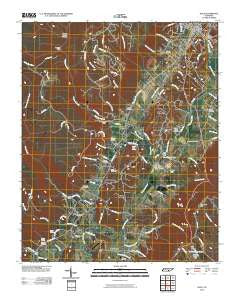 Daus Tennessee Historical topographic map, 1:24000 scale, 7.5 X 7.5 Minute, Year 2010