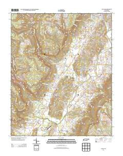 Daus Tennessee Historical topographic map, 1:24000 scale, 7.5 X 7.5 Minute, Year 2013