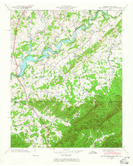 Davy Crockett Lake Tennessee Historical topographic map, 1:24000 scale, 7.5 X 7.5 Minute, Year 1939