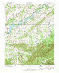 Davy Crockett Lake Tennessee Historical topographic map, 1:24000 scale, 7.5 X 7.5 Minute, Year 1939