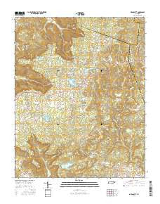 De Rossett Tennessee Current topographic map, 1:24000 scale, 7.5 X 7.5 Minute, Year 2016