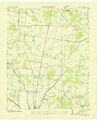 Deason Tennessee Historical topographic map, 1:24000 scale, 7.5 X 7.5 Minute, Year 1936