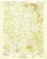 Deason Tennessee Historical topographic map, 1:24000 scale, 7.5 X 7.5 Minute, Year 1951