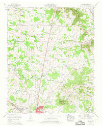 Deason Tennessee Historical topographic map, 1:24000 scale, 7.5 X 7.5 Minute, Year 1966
