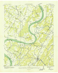 Decatur Tennessee Historical topographic map, 1:24000 scale, 7.5 X 7.5 Minute, Year 1935