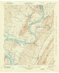 Decatur Tennessee Historical topographic map, 1:24000 scale, 7.5 X 7.5 Minute, Year 1943