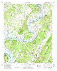 Decatur Tennessee Historical topographic map, 1:24000 scale, 7.5 X 7.5 Minute, Year 1973