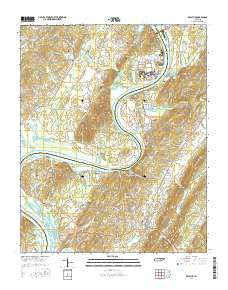 Decatur Tennessee Current topographic map, 1:24000 scale, 7.5 X 7.5 Minute, Year 2016