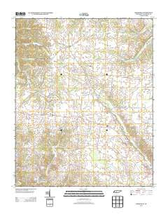 Deerfield Tennessee Historical topographic map, 1:24000 scale, 7.5 X 7.5 Minute, Year 2013