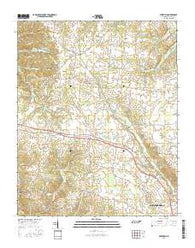 Deerfield Tennessee Current topographic map, 1:24000 scale, 7.5 X 7.5 Minute, Year 2016