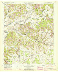 Dellrose Tennessee Historical topographic map, 1:24000 scale, 7.5 X 7.5 Minute, Year 1951
