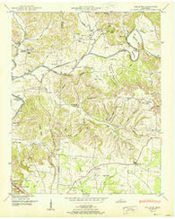 Dellrose Tennessee Historical topographic map, 1:24000 scale, 7.5 X 7.5 Minute, Year 1951