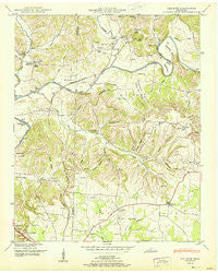 Dellrose Tennessee Historical topographic map, 1:24000 scale, 7.5 X 7.5 Minute, Year 1951