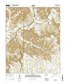 Dellrose Tennessee Current topographic map, 1:24000 scale, 7.5 X 7.5 Minute, Year 2016