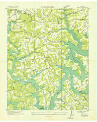 Demory Tennessee Historical topographic map, 1:24000 scale, 7.5 X 7.5 Minute, Year 1936