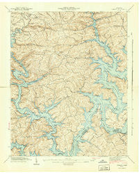 Demory Tennessee Historical topographic map, 1:24000 scale, 7.5 X 7.5 Minute, Year 1941