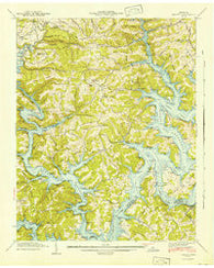 Demory Tennessee Historical topographic map, 1:24000 scale, 7.5 X 7.5 Minute, Year 1941
