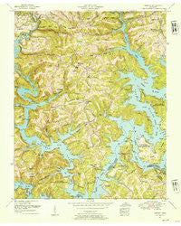 Demory Tennessee Historical topographic map, 1:24000 scale, 7.5 X 7.5 Minute, Year 1952