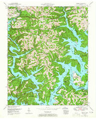 Demory Tennessee Historical topographic map, 1:24000 scale, 7.5 X 7.5 Minute, Year 1952