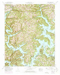 Demory Tennessee Historical topographic map, 1:24000 scale, 7.5 X 7.5 Minute, Year 1952