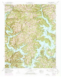 Demory Tennessee Historical topographic map, 1:24000 scale, 7.5 X 7.5 Minute, Year 1952