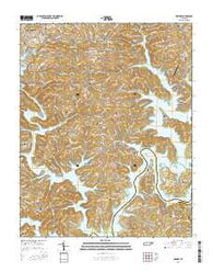 Demory Tennessee Current topographic map, 1:24000 scale, 7.5 X 7.5 Minute, Year 2016