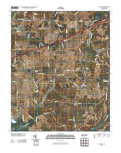 Denmark Tennessee Historical topographic map, 1:24000 scale, 7.5 X 7.5 Minute, Year 2010