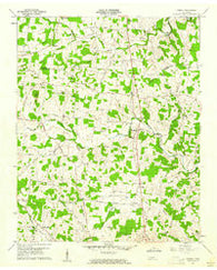 Dibrell Tennessee Historical topographic map, 1:24000 scale, 7.5 X 7.5 Minute, Year 1960