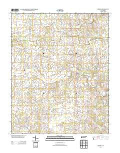 Dibrell Tennessee Historical topographic map, 1:24000 scale, 7.5 X 7.5 Minute, Year 2013