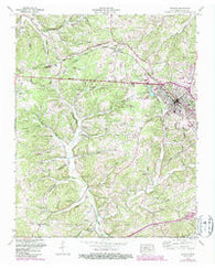 Dickson Tennessee Historical topographic map, 1:24000 scale, 7.5 X 7.5 Minute, Year 1953