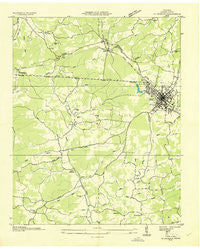 Dickson Tennessee Historical topographic map, 1:24000 scale, 7.5 X 7.5 Minute, Year 1936