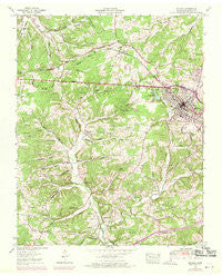 Dickson Tennessee Historical topographic map, 1:24000 scale, 7.5 X 7.5 Minute, Year 1953