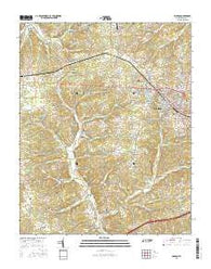 Dickson Tennessee Current topographic map, 1:24000 scale, 7.5 X 7.5 Minute, Year 2016