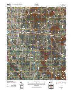 Dillton Tennessee Historical topographic map, 1:24000 scale, 7.5 X 7.5 Minute, Year 2010