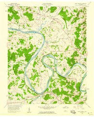 Dixon Springs Tennessee Historical topographic map, 1:24000 scale, 7.5 X 7.5 Minute, Year 1958
