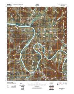 Dixon Springs Tennessee Historical topographic map, 1:24000 scale, 7.5 X 7.5 Minute, Year 2010